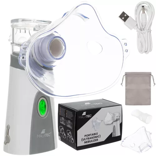 Aparat aerosoli portabil, nebulizator cu ultrasunete, silentios, masca adulti si copii, alimentare baterii/USB - imagine 16